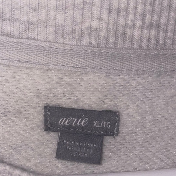 Gray cheetah print aerie pullover size XL - Picture 3 of 3